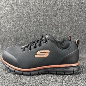 Skechers Sure Track Chiton Black Safety Toe ASTM Work Sneakers Shoes Women 8.5